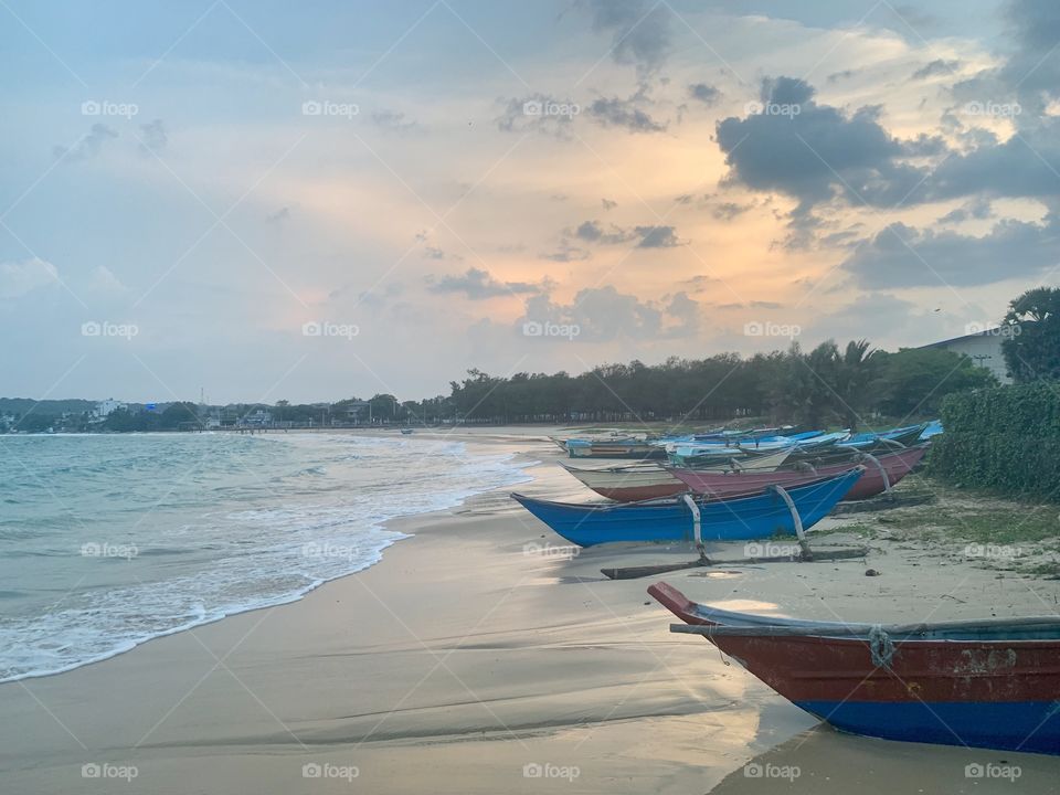 Sunset in the beach