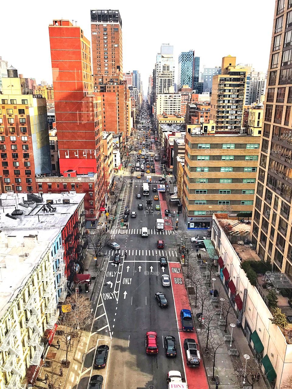 View from the Roosevelt Island Tramway of Midtown East