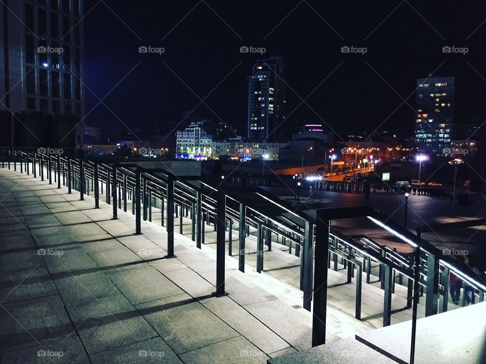 Staircase on a stadium