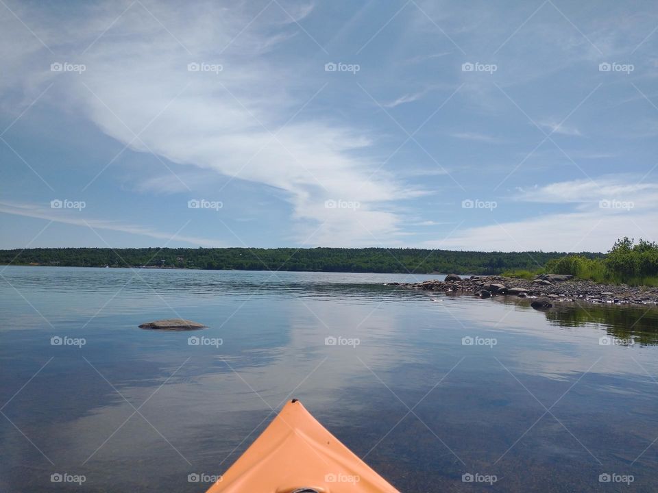 View from a kayak
