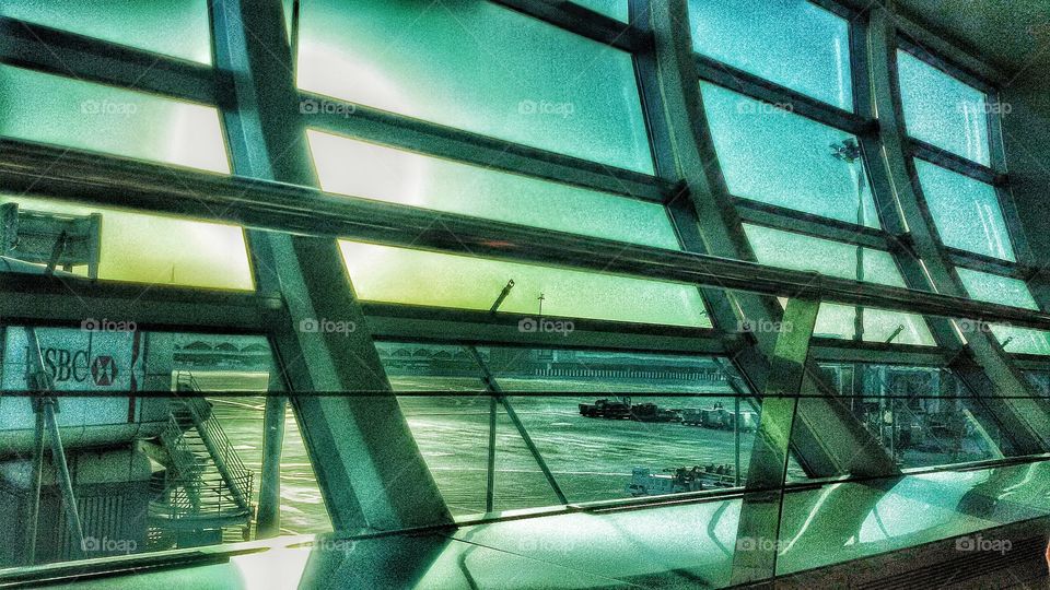 Good Bye's are always difficult . Waiting for the flight