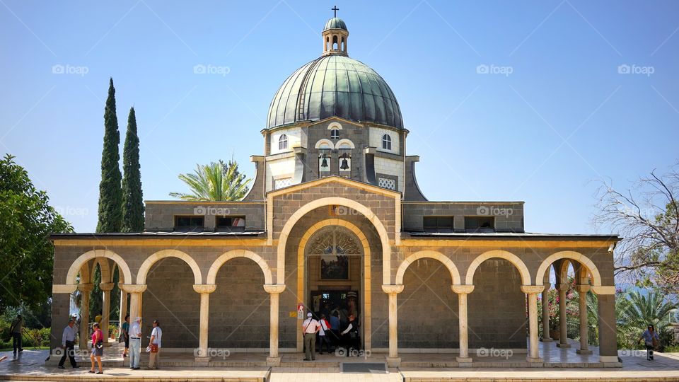 church of Beautitudes near Nazareth of Israel