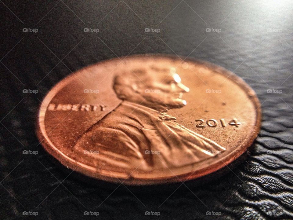 One USA Penny money coin