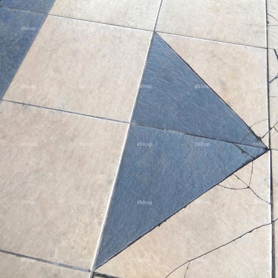 Triangle shape on the floor