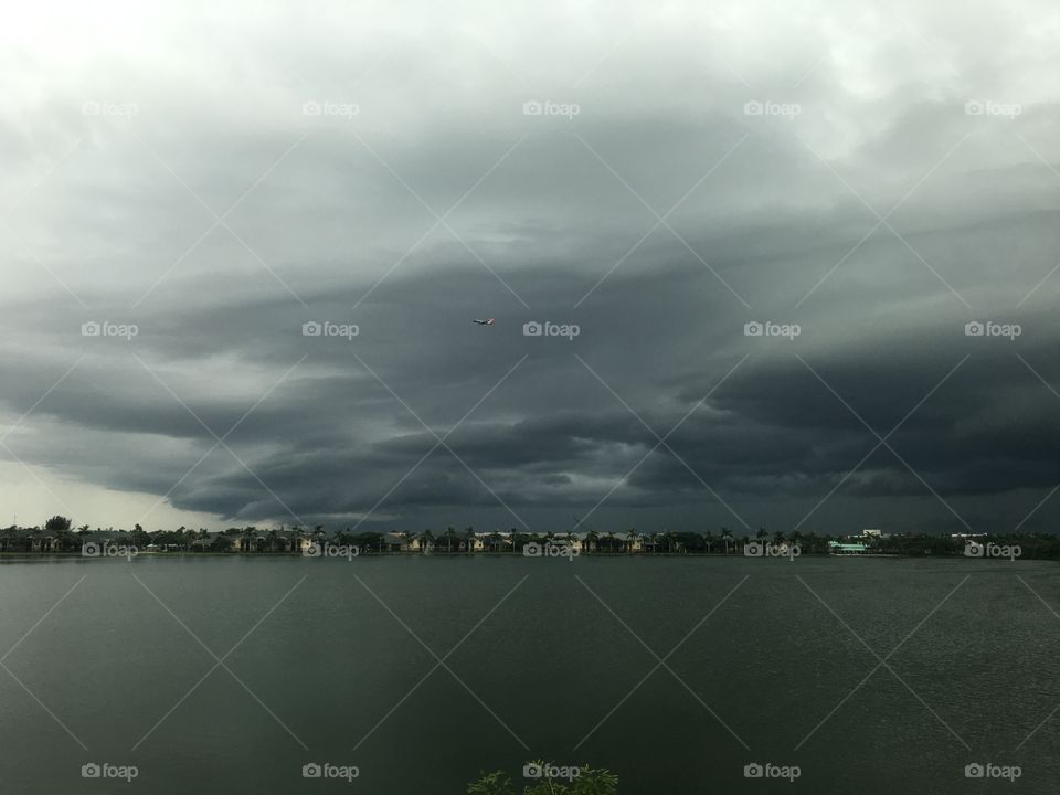 Storm in Davie, Florida 