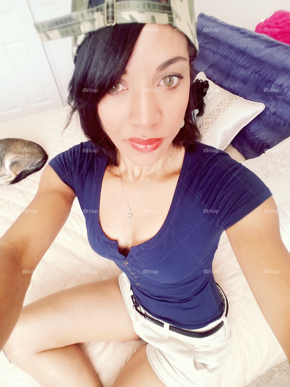 Close-up of a young woman