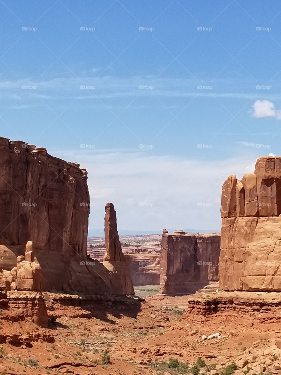A beautiful view at arches national park!