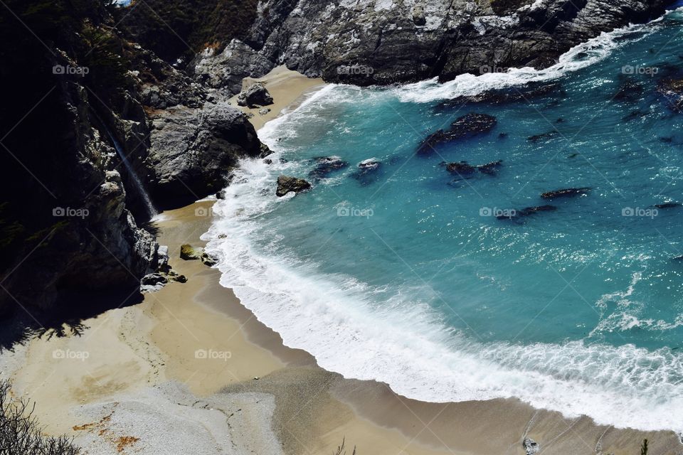 Waterfall near Highway One