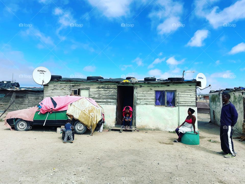 Typical Shack in South Africa. 