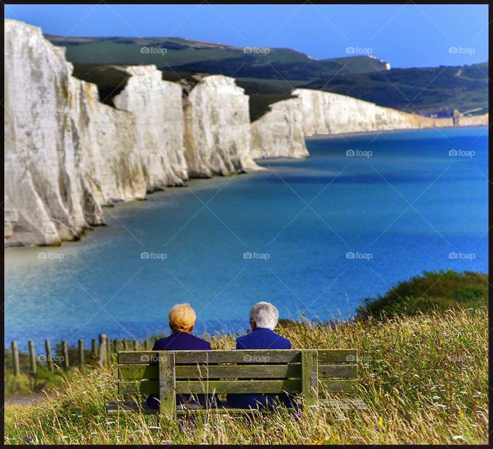 Cliffs. Cliffs and Coast And sea 