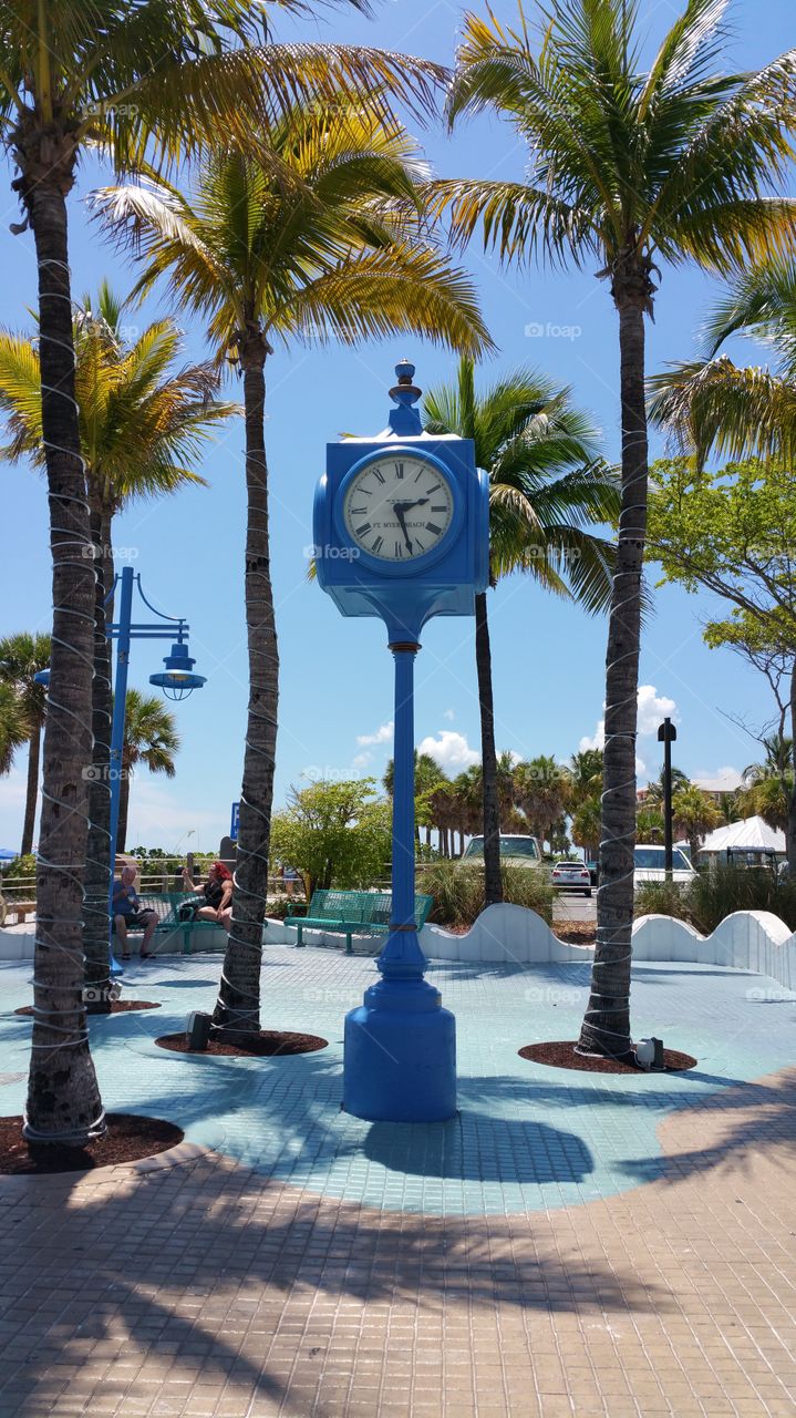 the blue. clock