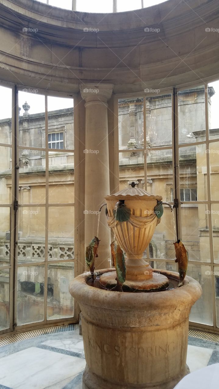Drinking Fountain at Roman Baths - Bath, Somerset, UK