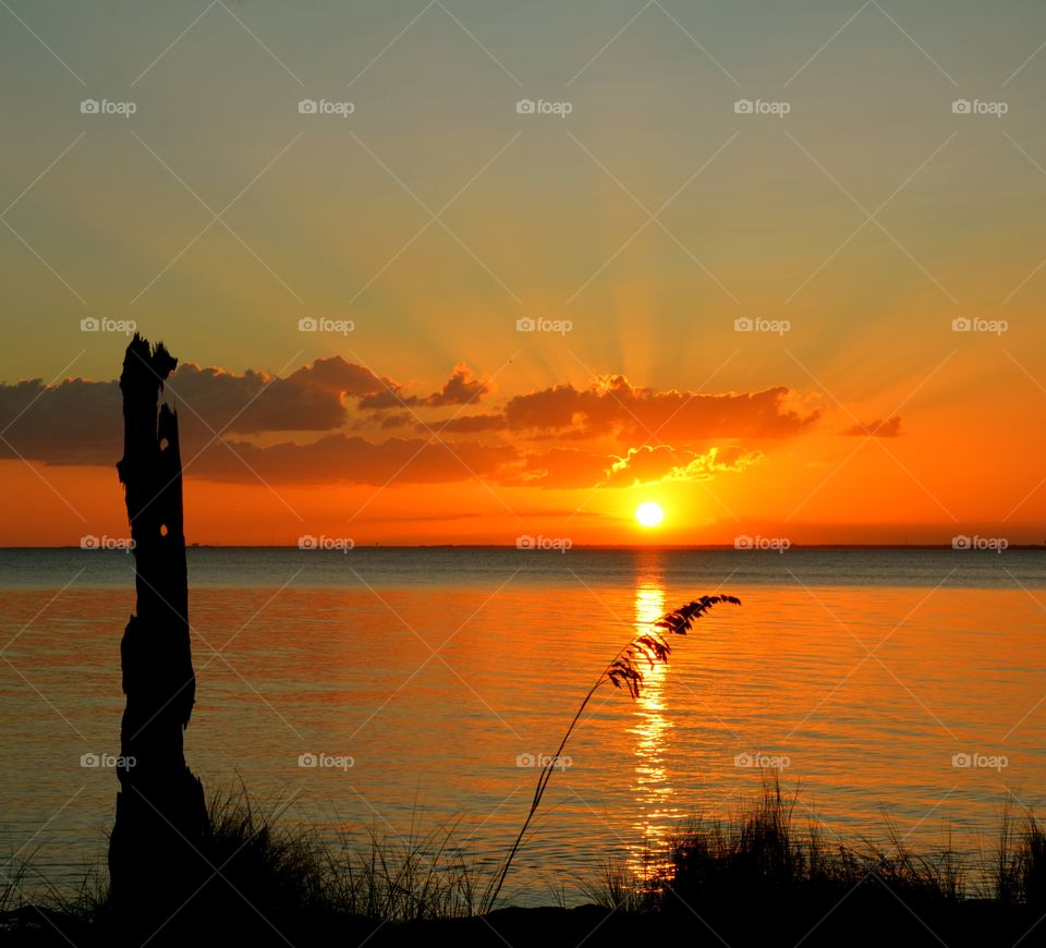 It is easy to be mesmerized by an object of beauty. Watching the bright sun of the day slowly transforming into vibrant yellows and oranges and shades of reds with the shimmering distortion of the colors reflecting off the water is magnificent . There are some things you just cannot get enough of, Ocean and Bay sunsets are one of them! It does not get any better than that! 