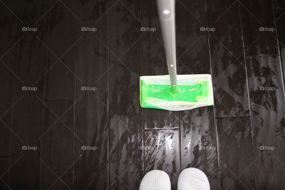 Mopping floors