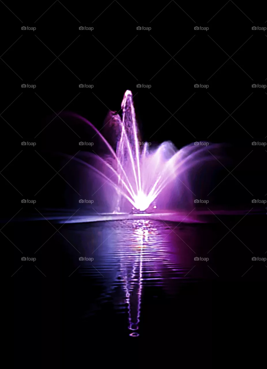 Colorful Water Fountain