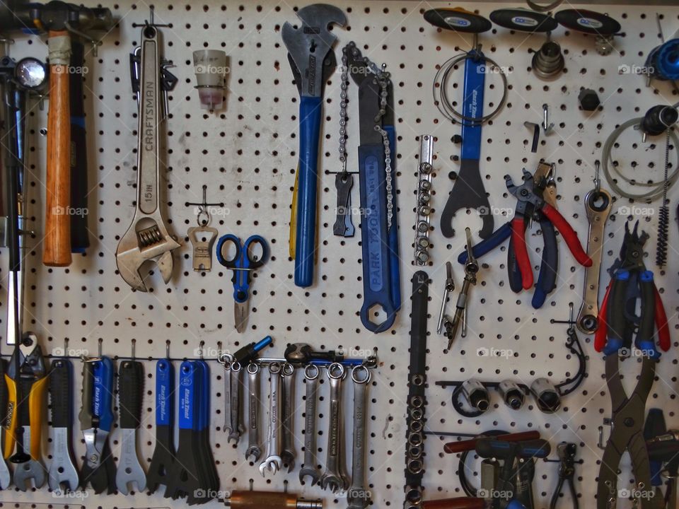 Tools In A Workshop
