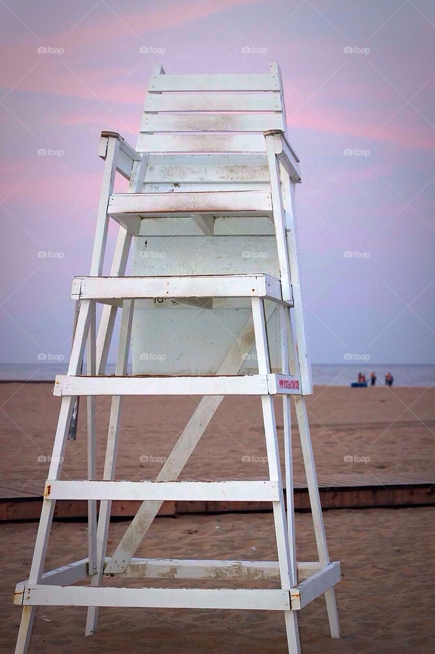 Empty Lifeguard Chair