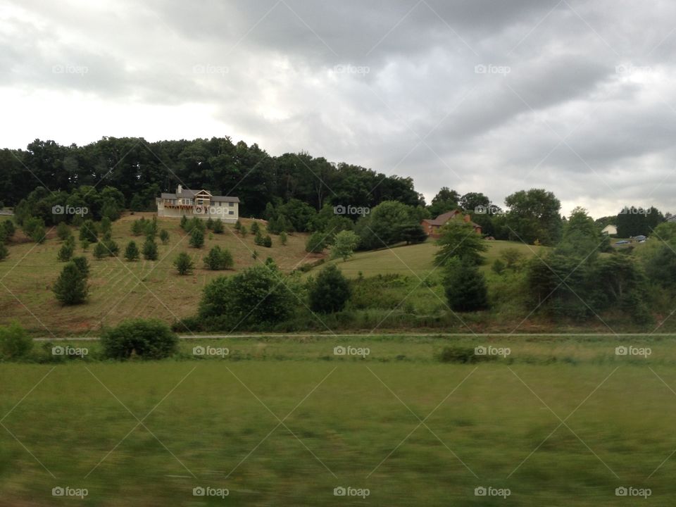 House on a hill in Asheville, North Carolina