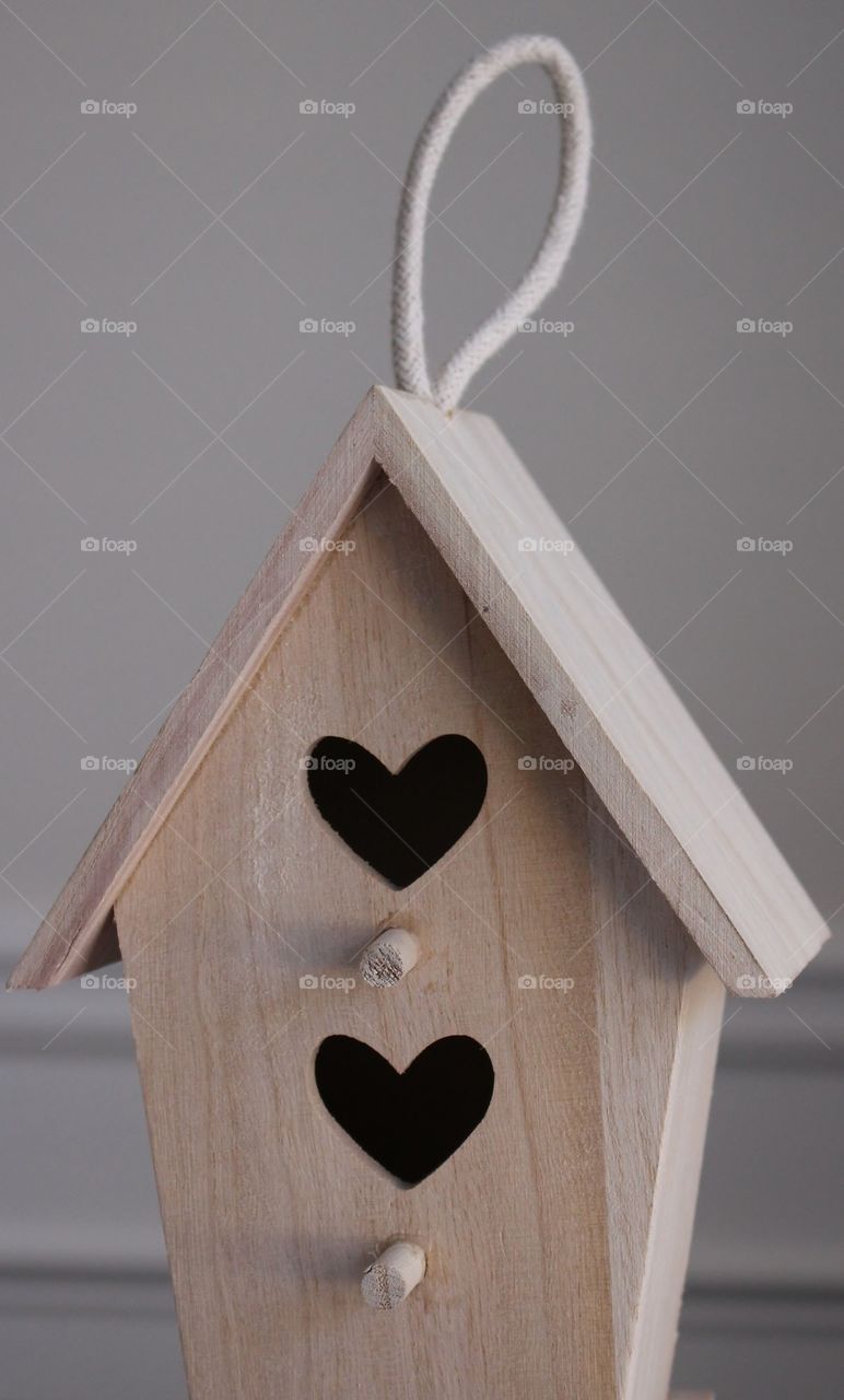 Wooden birdhouse