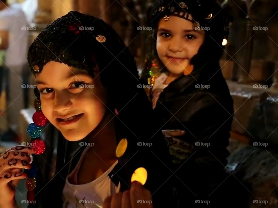two Egyptian girls