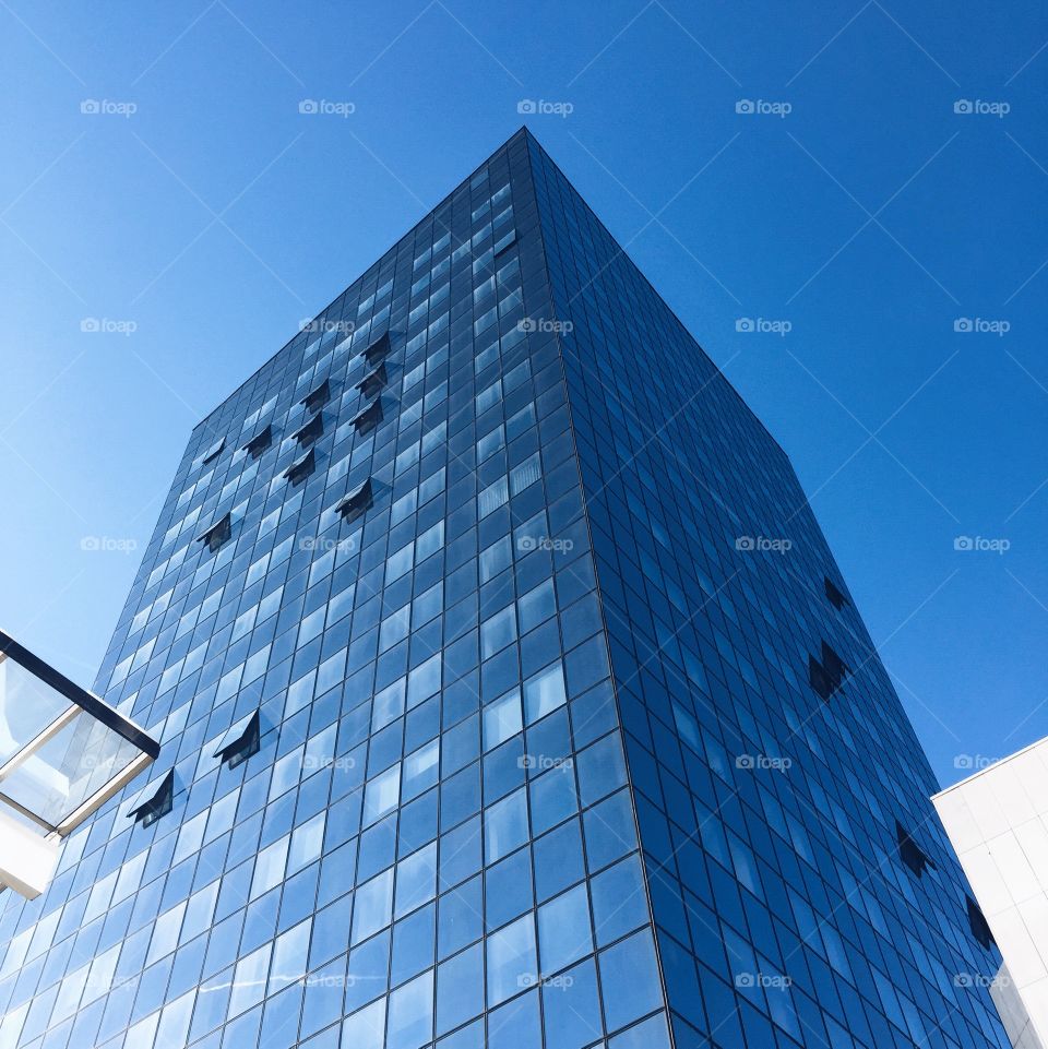 Move on up. . Moder business district. 