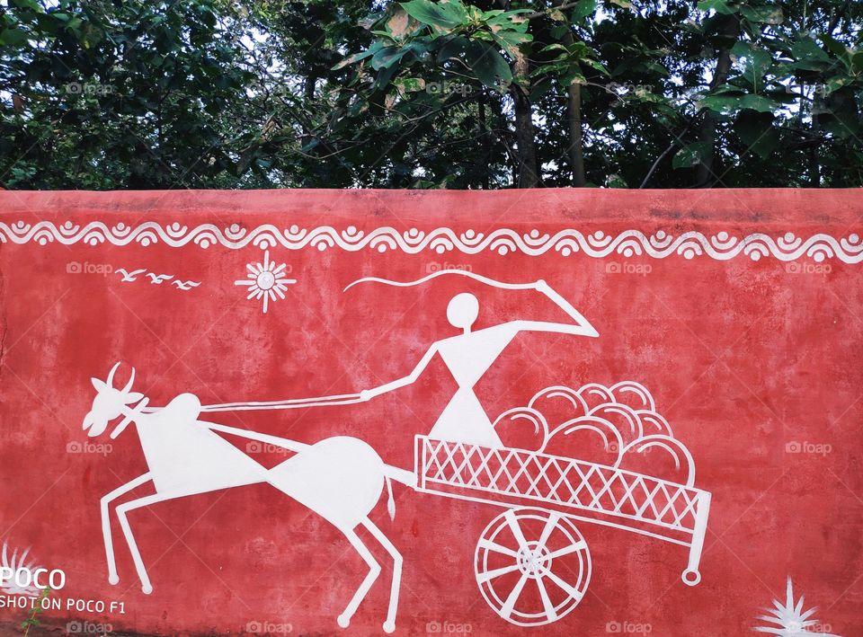 a art of bullock cart