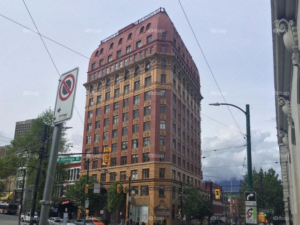 Historical Building in Gastown, Vancouver, British Columbia 