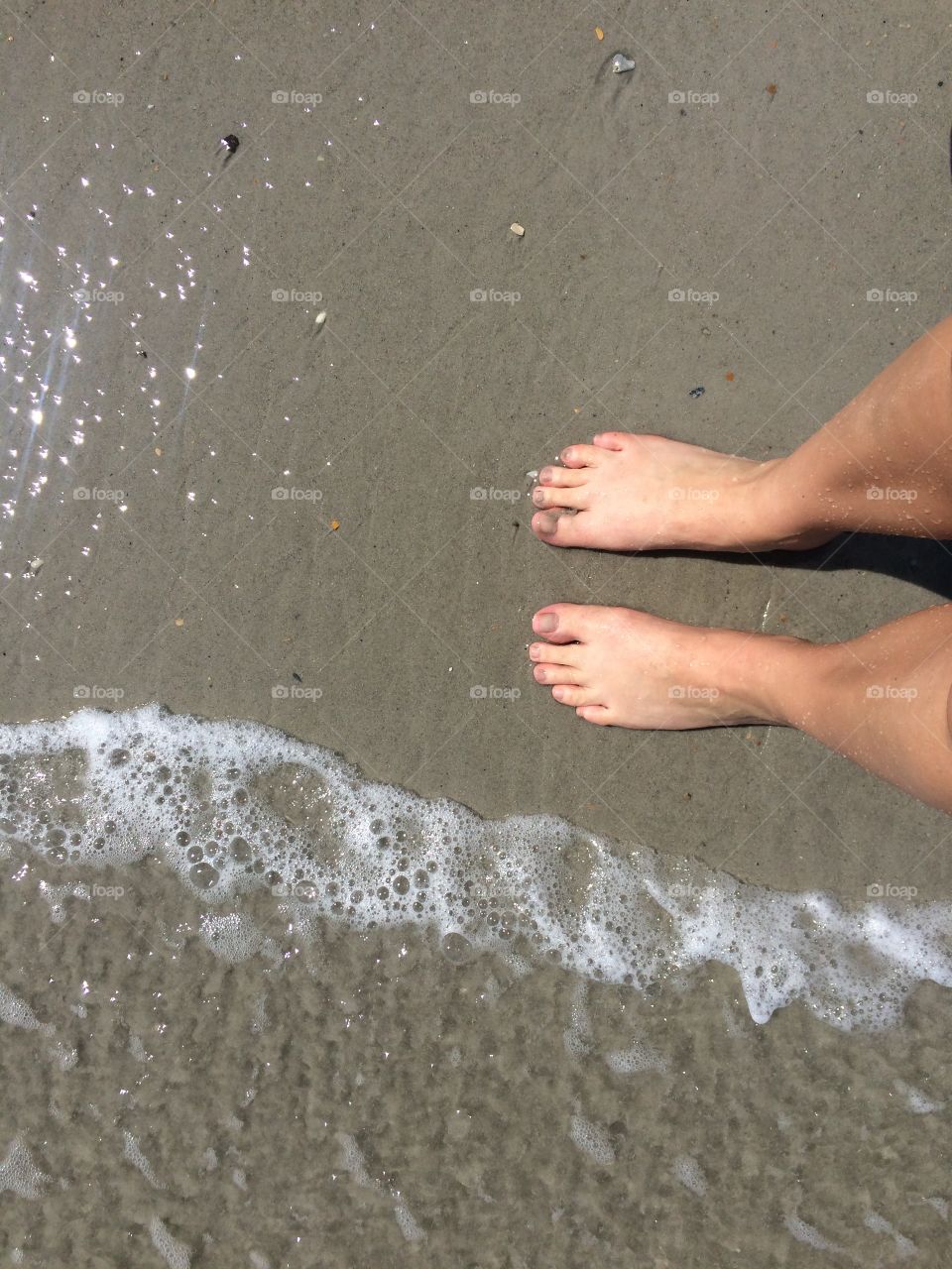 Toes in the sand
