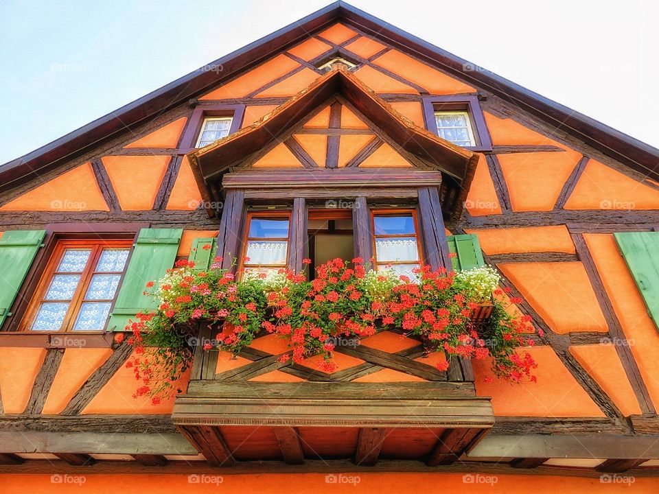 Alsace typical facade