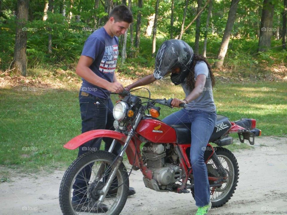 First time on a dirt bike