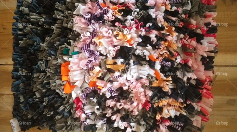 Multicolored unique stylish cloth rug/carpet- DIY Crafts