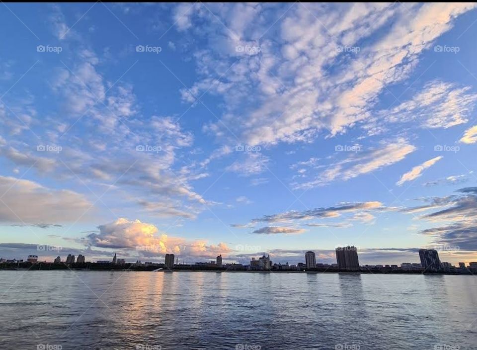 the shooting was carried out on the embankment of the city of Blagoveshchensk, a view of China