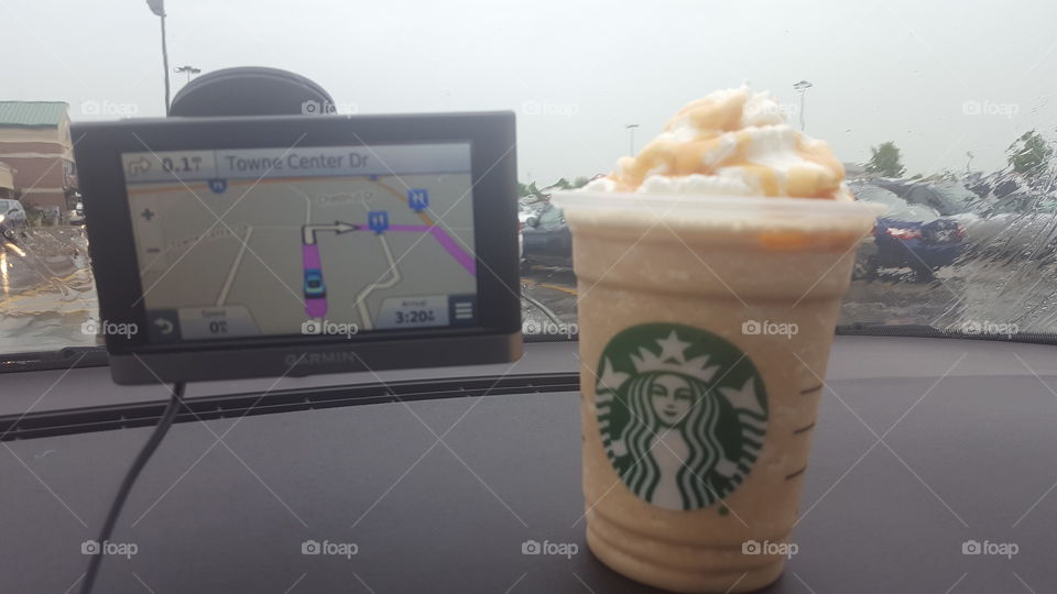GPS and coffee