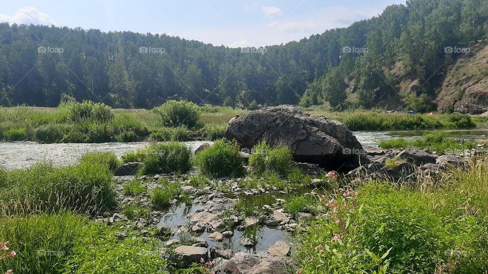 Nature is the best landscape designe  Ural, derevnya Beklenichev, porog Revuno