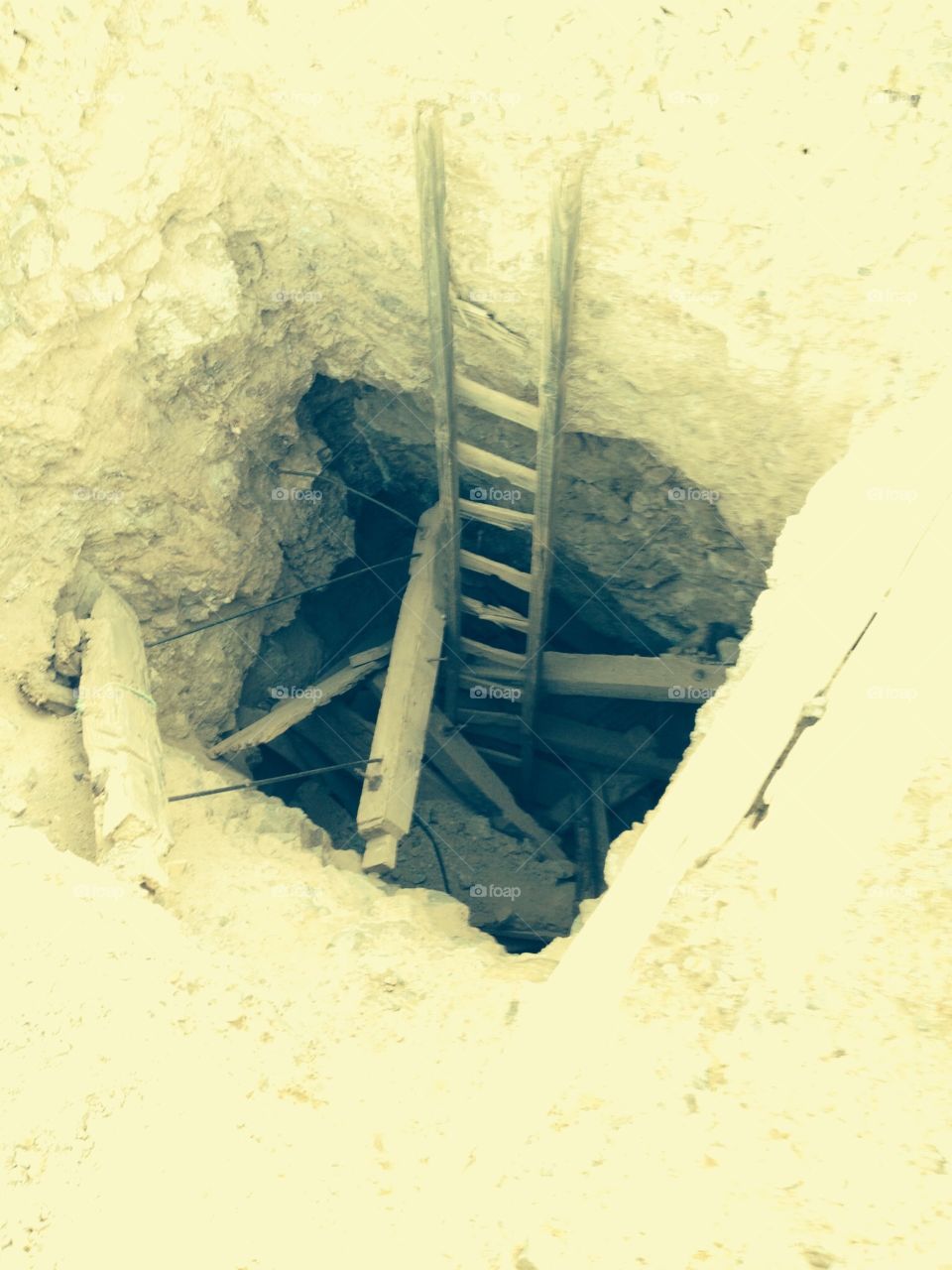 Abandon Mine. Abandoned Mine Shaft