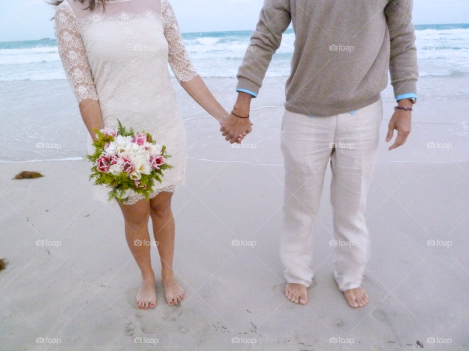 beach ocean flowers woman by vpsphotography