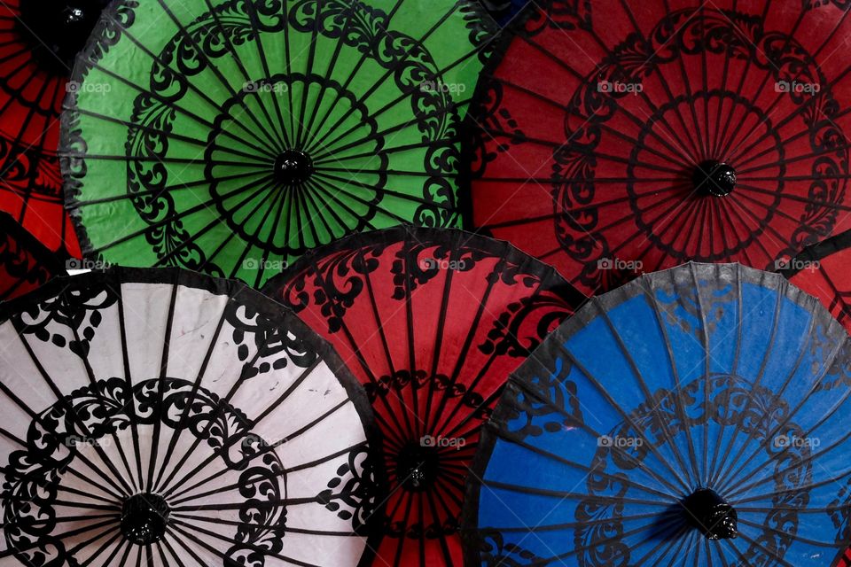 Colorful parasols