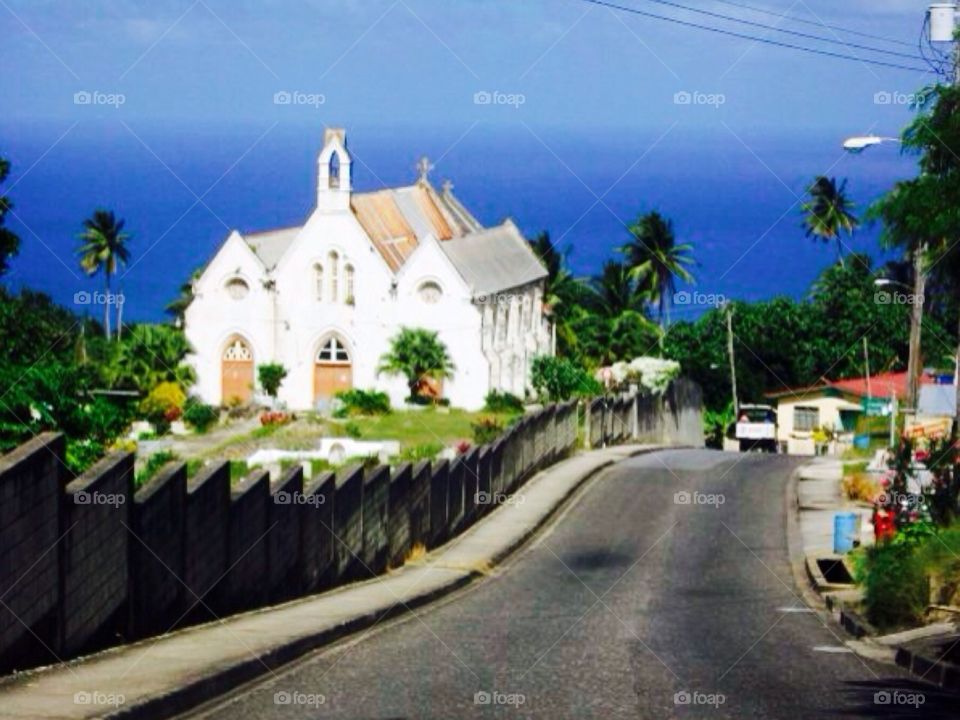 Road view . Barbados 