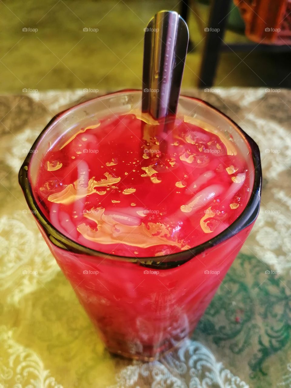 Falooda Sev ,Falooda Noodles , Falooda lachha recipe.Falooda is origins in the Indian subcontinent. It is made from mixing rose syrup, vermicelli, sweet basil seeds with milk, often served with ice cream.Falooda is not only a drink but can be a meal.