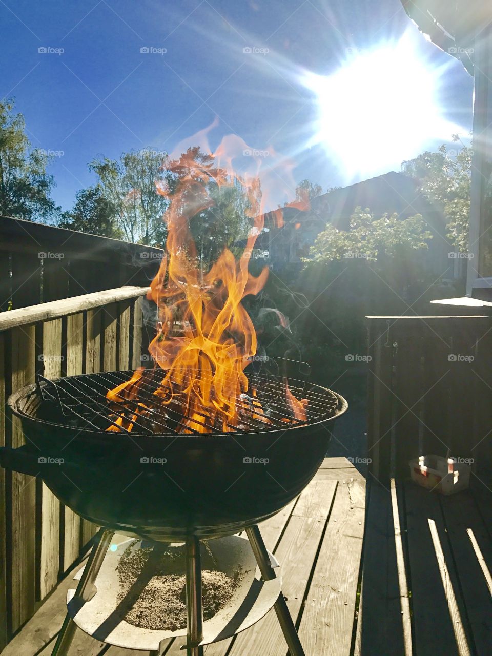 Barbeque in sunshine, summer is here