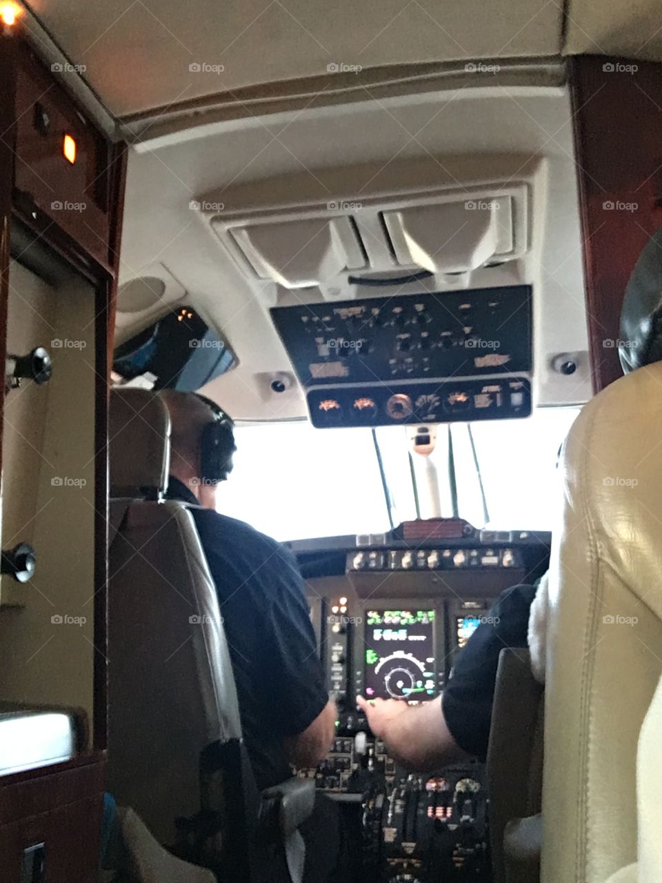 Small plane cockpit