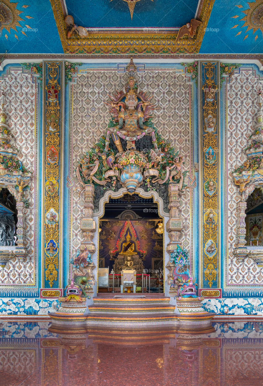 Beautiful buddha and Thai temple