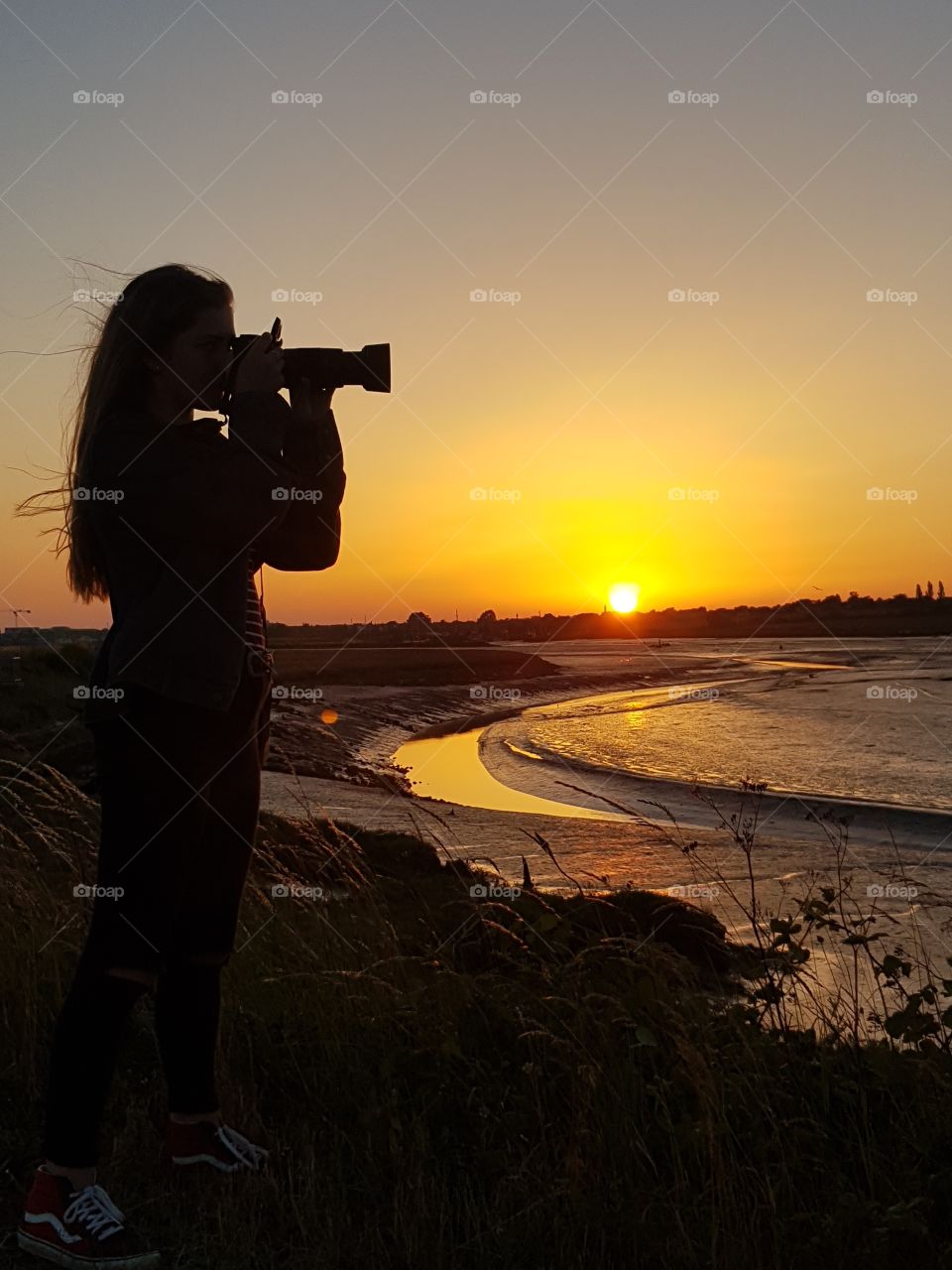 shooting sunset