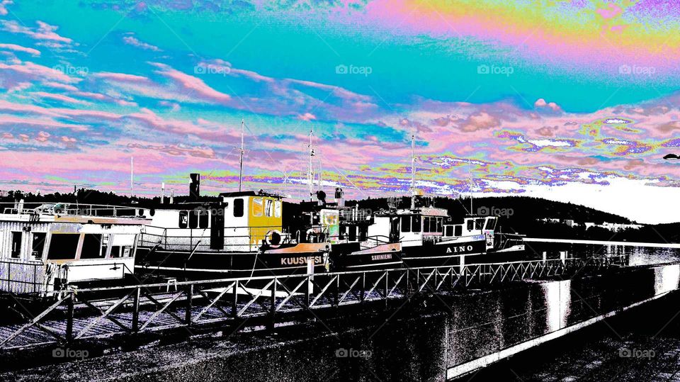 Colorful Harbour edited Internet