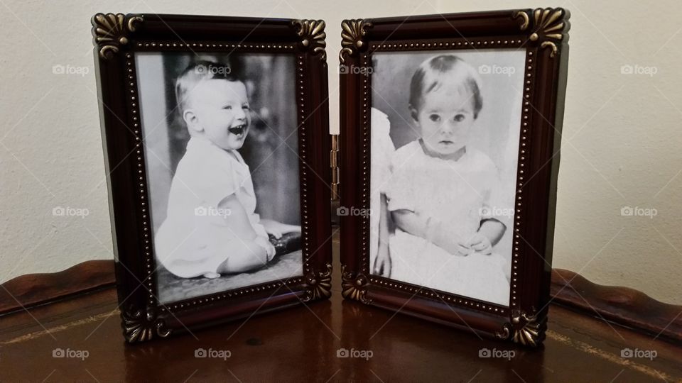 Old Family Photos. My Parents as Babies 