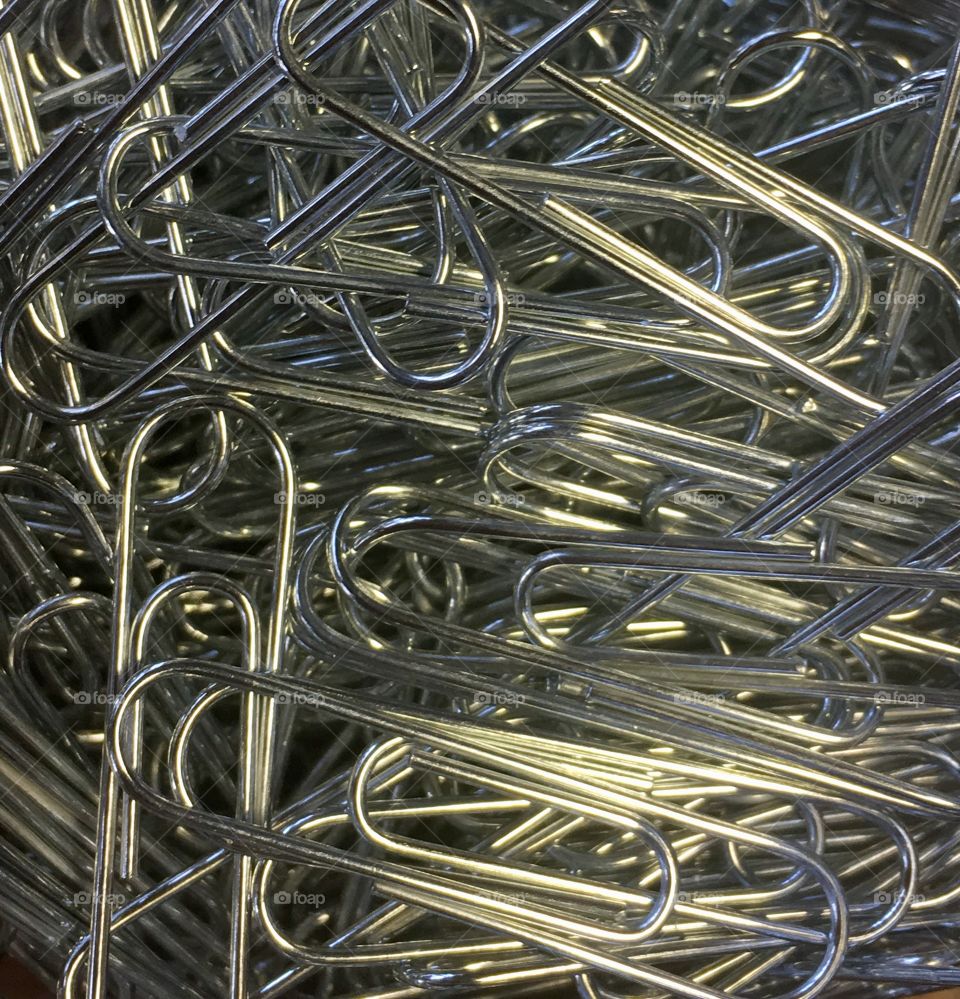 Drowning in paper clips. Paper clips everywhere. Don’t fancy untangling this lot. 