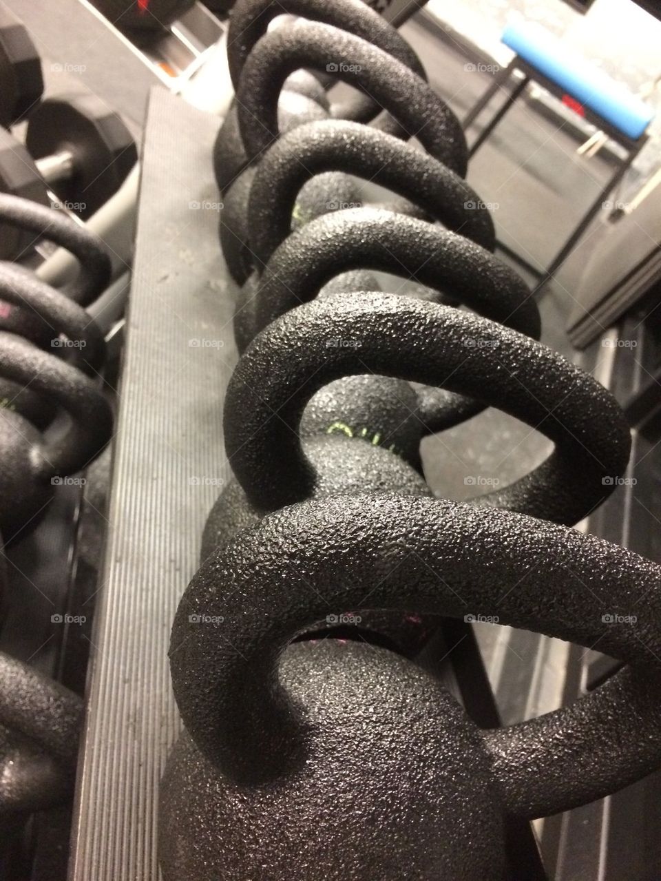 Kettle bells at gym