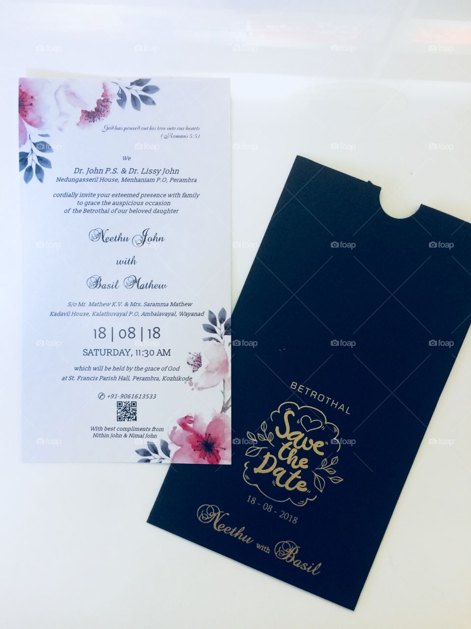 Wedding card, invitation card