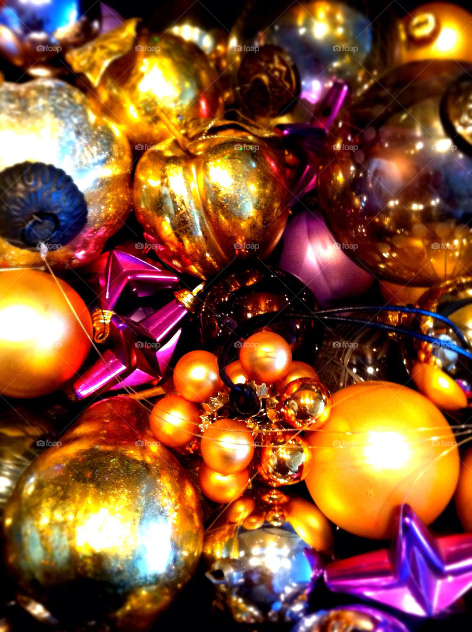color christmas festive baubles by carbide73