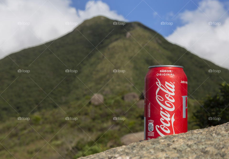 Coca Cola on the mountain.